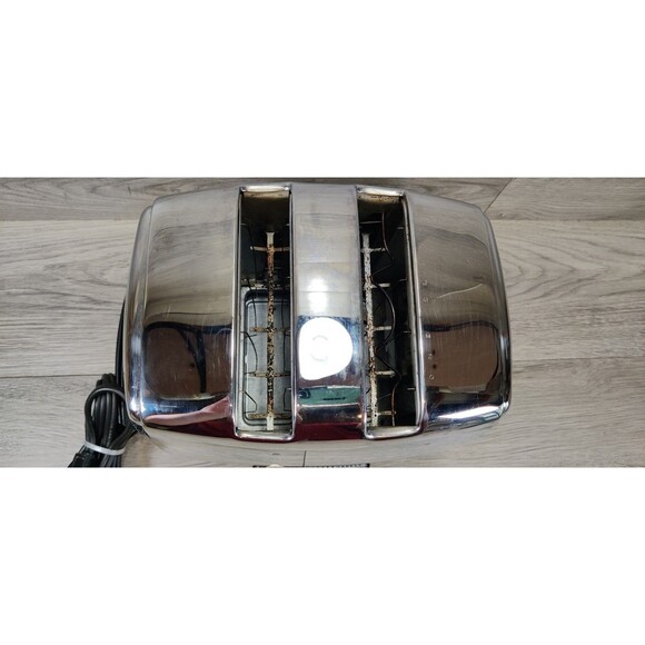 Vtg Sunbeam Toaster Model AT-W RADIANT CONTROL MADE IN USA "TESTED WORKS" Video - Picture 5 of 12